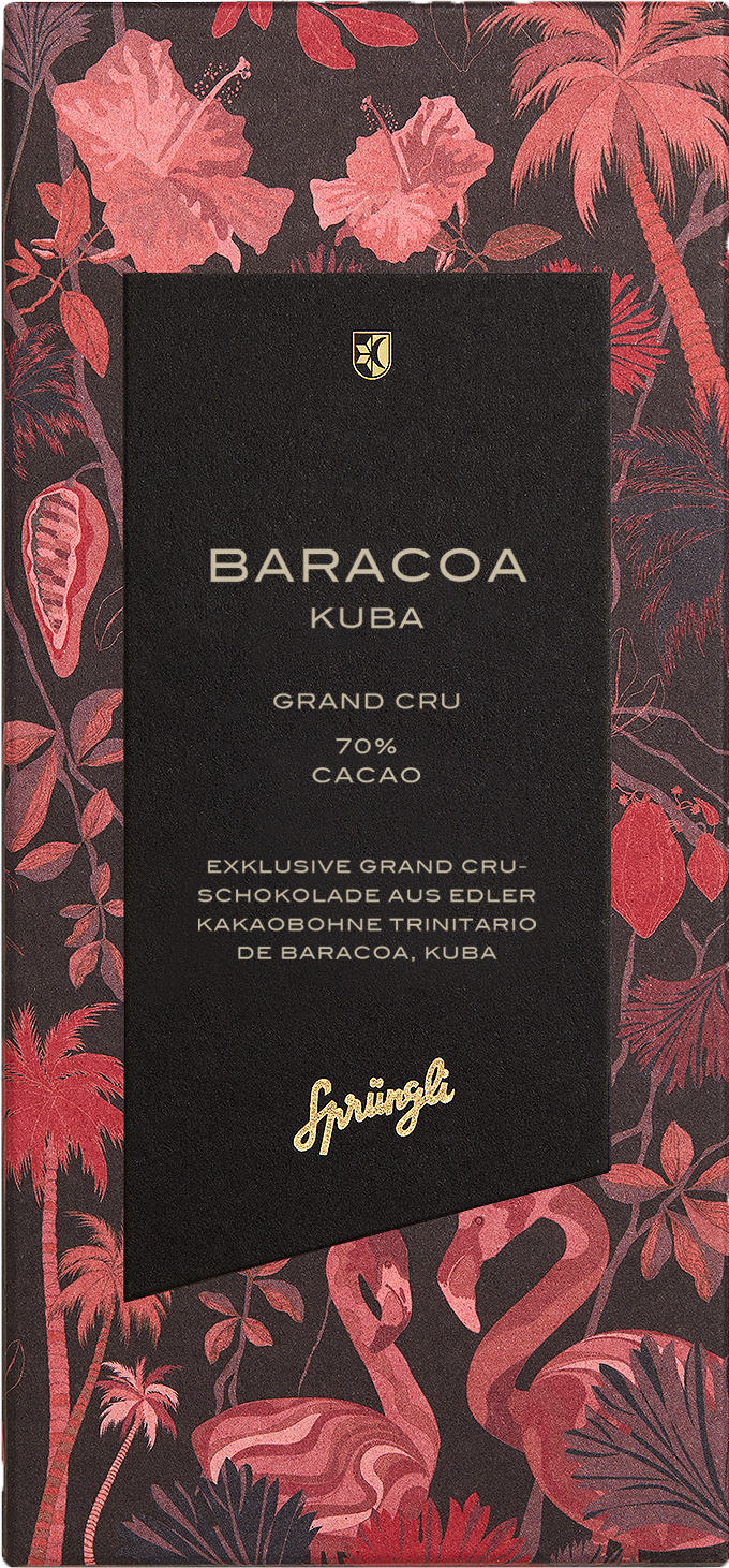 Schokolade Grand Cru Baracoa, Cacao 70 %