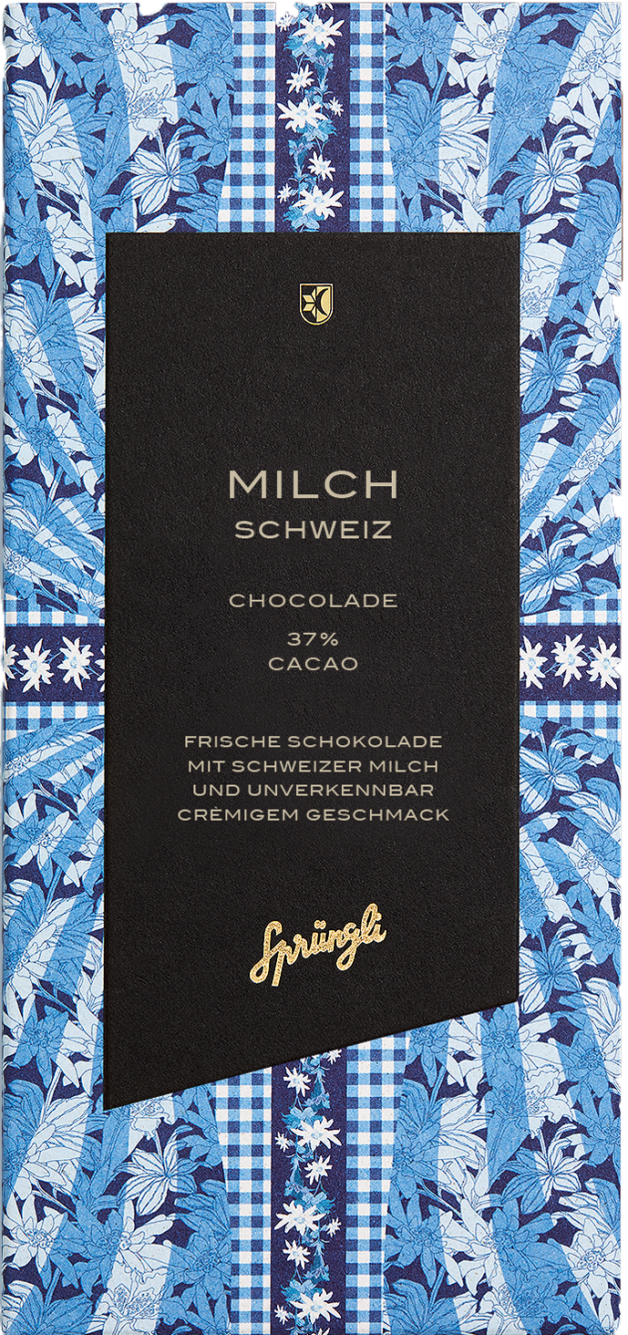 Milk chocolate, 37 % cacao