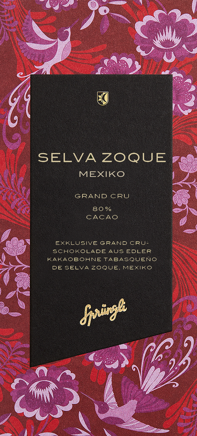 Grand Cru Selva Zoque chocolate, 80 % cacao