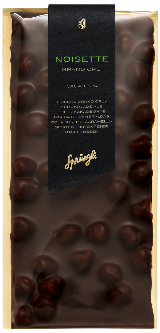Schokolade Grand Cru Noisette, Cacao 72 %
