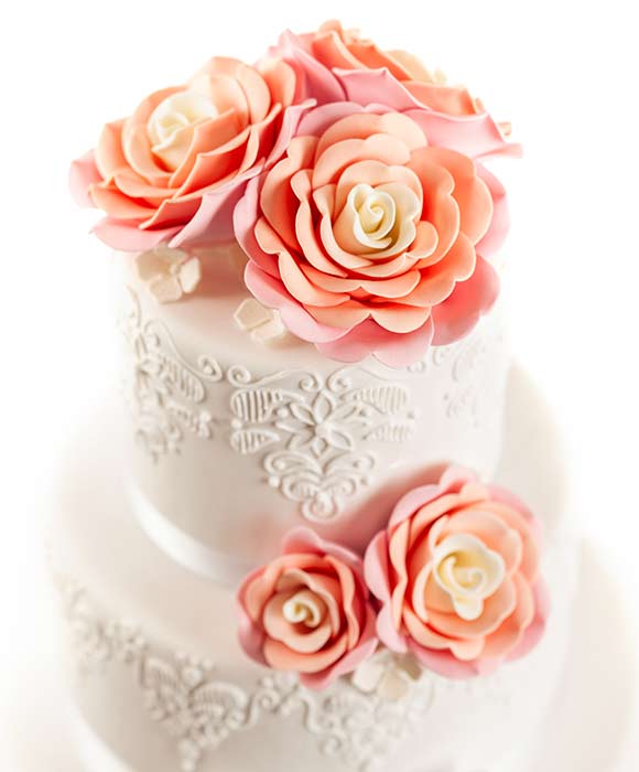 Bijou Oriental wedding cake
