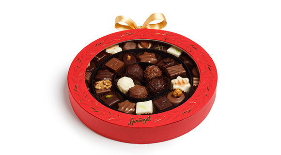 Chocolate gifts in festive packaging