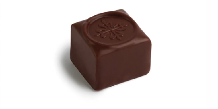 Pralines with embossed company logo