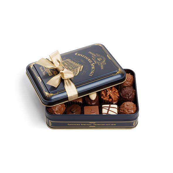 Tin with Sprüngli Building motif (contents 15 pcs.)