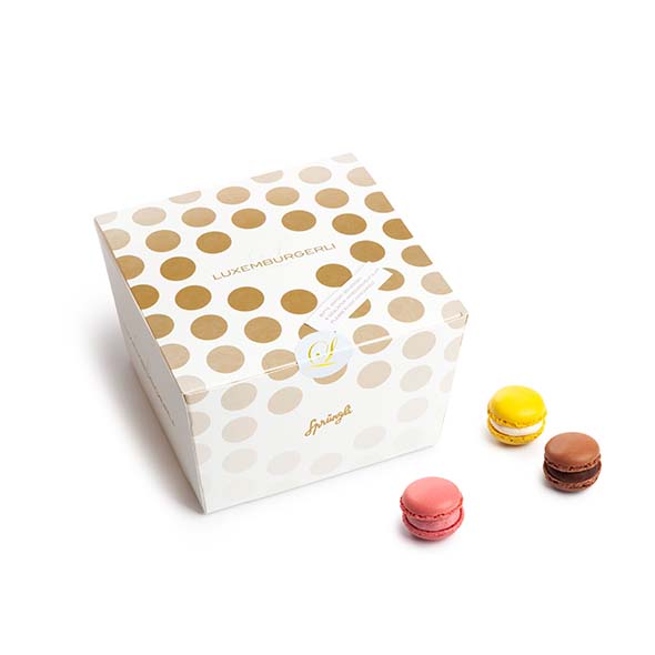 Luxemburgerli with alcohol (box of 56) 