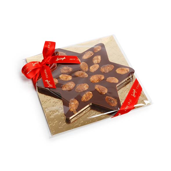 Star-shaped Chocolate Bar, dark 150 g