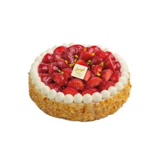 Tourte Charlotte aux fraises, 6 port.