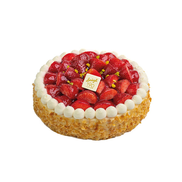 Tourte Charlotte aux fraises, 6 port.