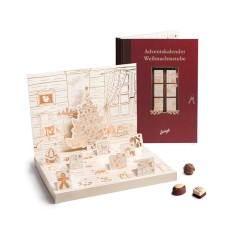 Adventskalender Weihnachtsstube Rot 24 St.