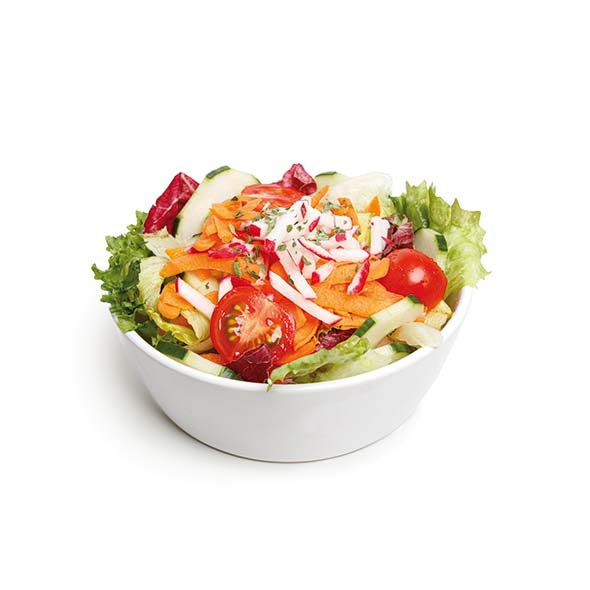 Rainbow garden salad
