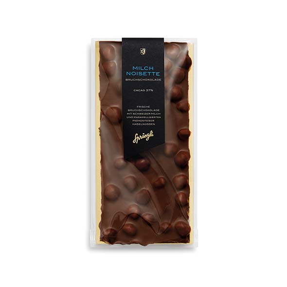 Bruchschokolade Milch Noisette 37% 175g