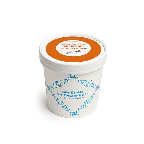 Apricot and chocolate Bircher muesli