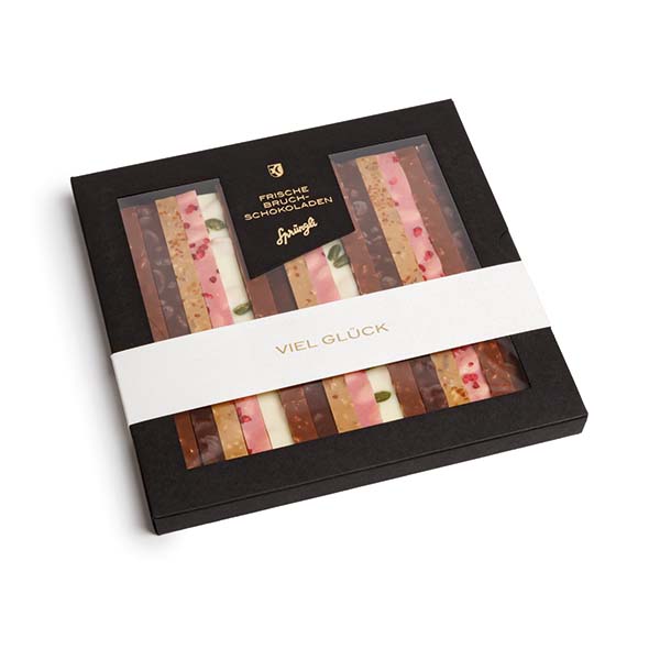 Barres de chocolats frais à la casse 