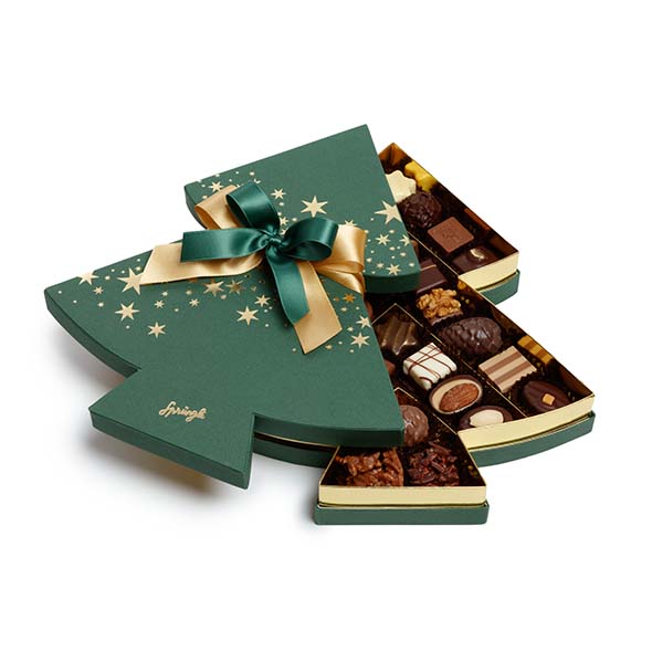 Bonbonnière Christmas Tree, green 28 pcs
