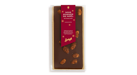 Bruchschokolade Noir Amandes de Noël