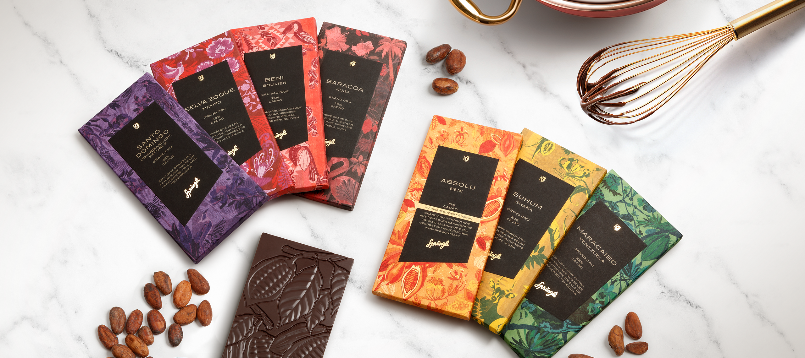 Frische Schokoladen weltbester Herkunft